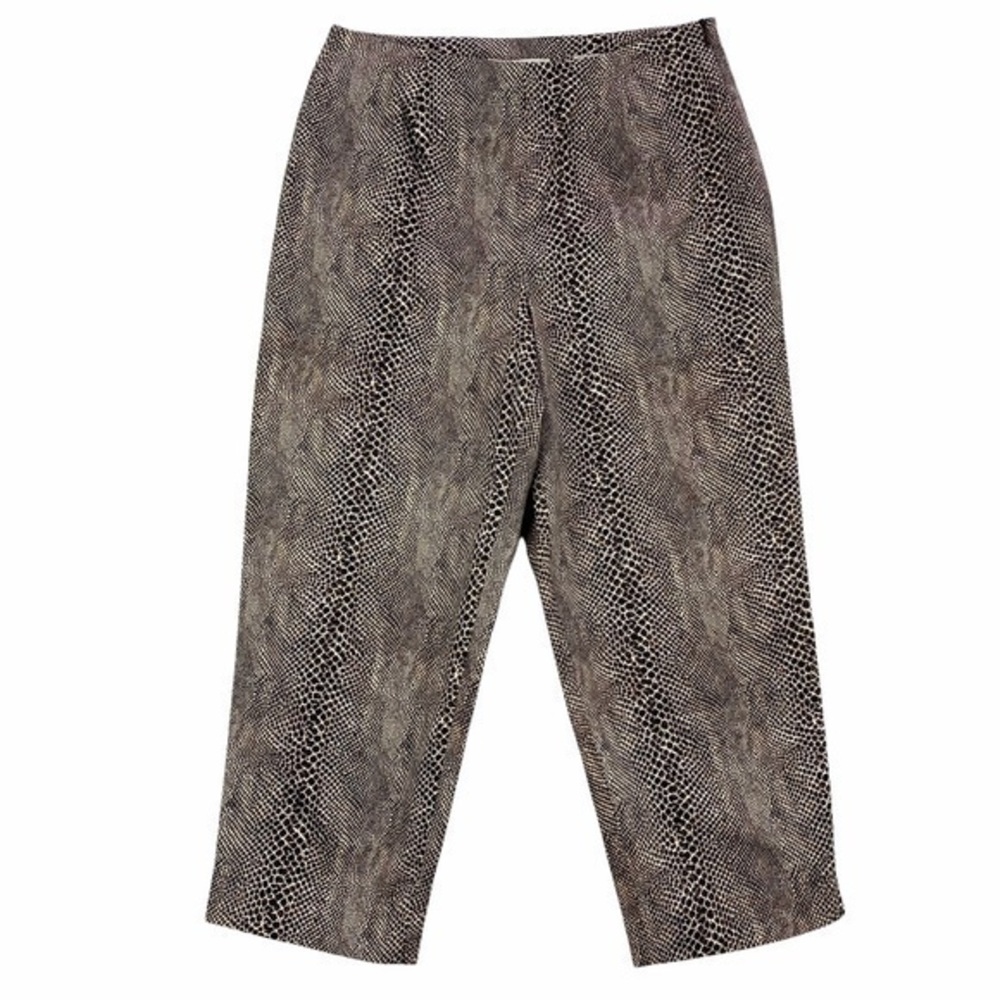 Esperanto Petite Snake Print Stretch High Rise‎ Capri